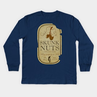 Skunk Nuts (Ripped) Kids Long Sleeve T-Shirt